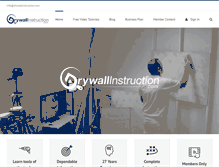 Tablet Screenshot of drywallinstruction.com
